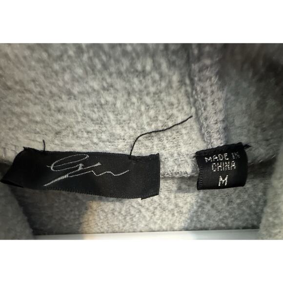 Lyn Gray Pullover Sweatshirt, Front Zip Pockets, Cotton/Polyester, Medium - Picture 6 of 7